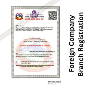 Foreign Company Branch Registration