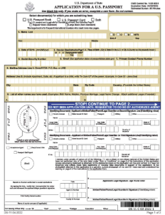 USA Passport Application Processing