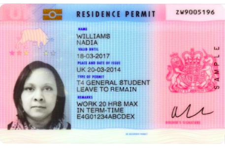 UK Biometric Residence Permit Processing