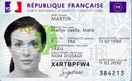 France Carte Nationale d'Identité Processing