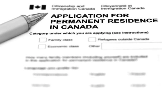 Canada Permanent Residence Application