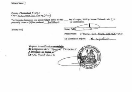 France Document Notarization (Notaire)